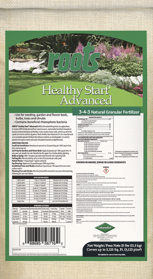 LebanonTurf ROOTS Healthy Start Advanced fertilizer bag